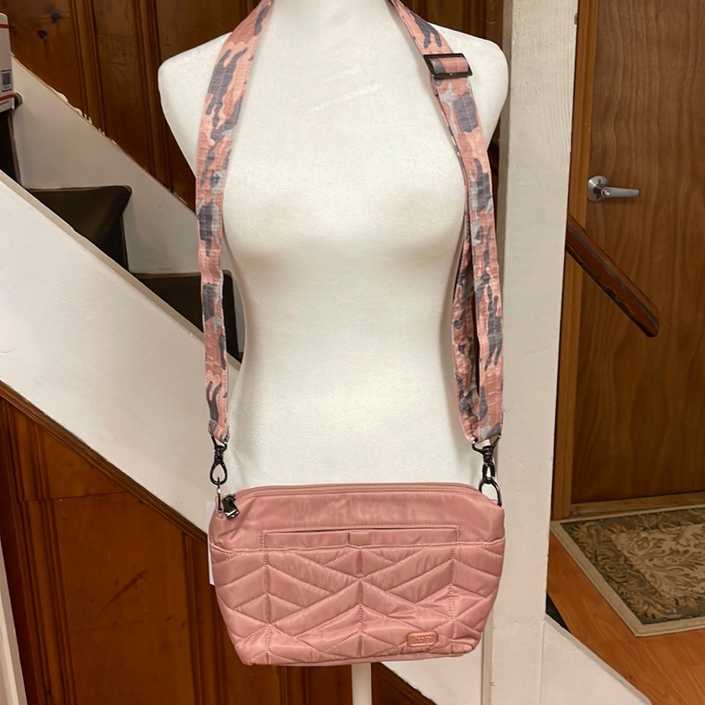 014. Lug Flare Crossbody Bag Blush Pink NWT With Built In Wallet